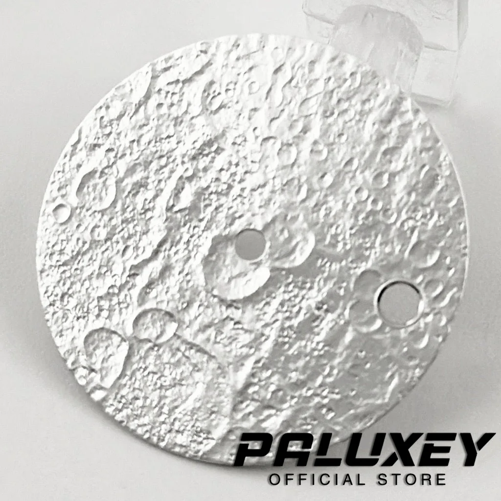 قرص ساعة بسطح قمري ، استبدال ملحقات الحركة ، تاريخ واحد ، مساحة ، n35 ، NH36 ،