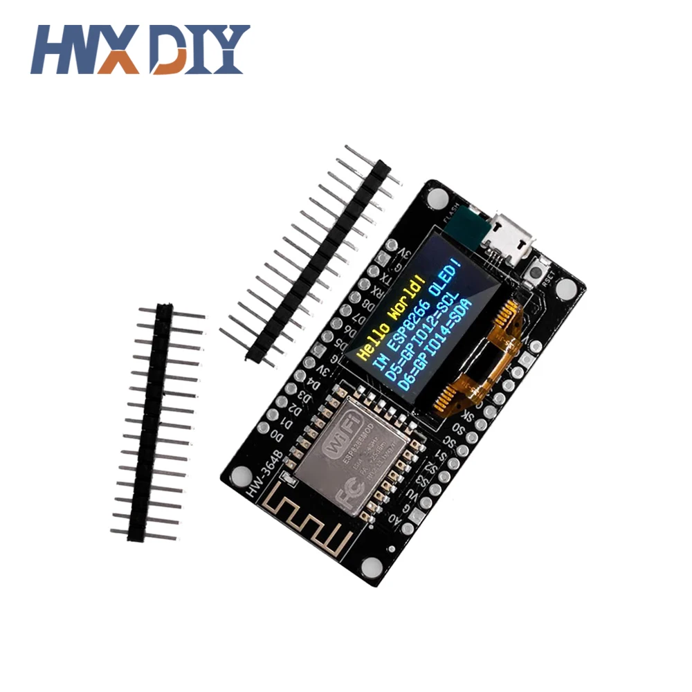 1-10PCS NodeMCU ESP8266 V3 Development Board with 0.96 Inch OLED Display CH340 ESP-12F WiFi Module TYPE-C For Arduino/Micropytho