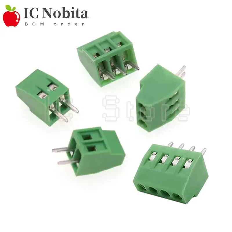 

50PCS KF128 KF120 DG308 2.54mm Pitch Screw Type PCB Terminal Block Connector 2P 3P 4P