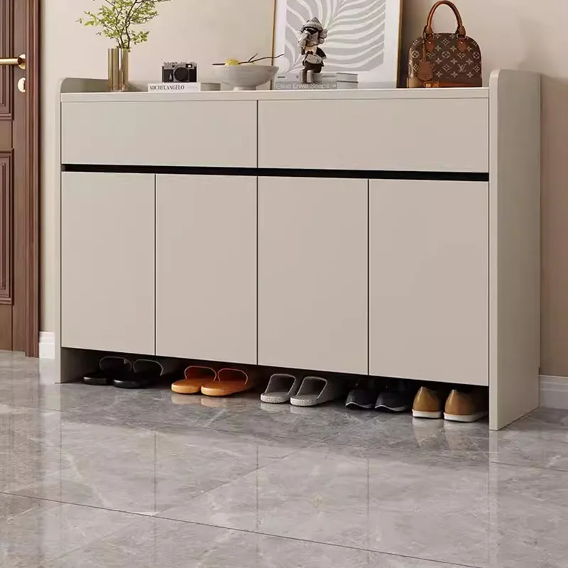 Display Storage Shoe Cabinet Slippers Vertical Modern Hallway Designer Shoe Shelf Display Wooden Zapatero Entrance Furniture