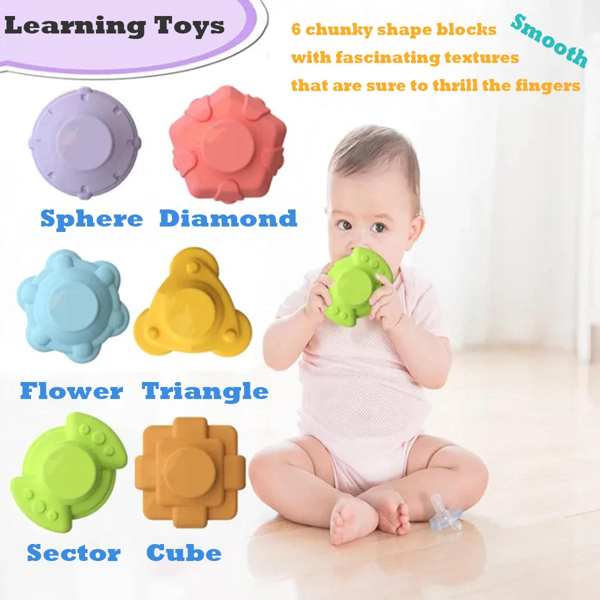 Baby Montessori Learning Educational Toys Colorful Shape Blocks Sorting Game For Children Bebe Birth Inny 0 12 Months Gift