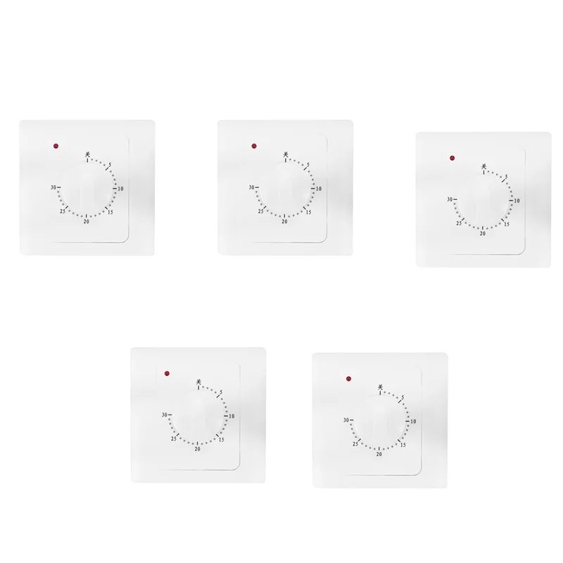 A52T 5X Ac 220V 10A 30Min Countdown-Timer Schalter Elektrische Digitale Zeit Stecker Control Schalter Timer Buchse Knopf stil Mechanische