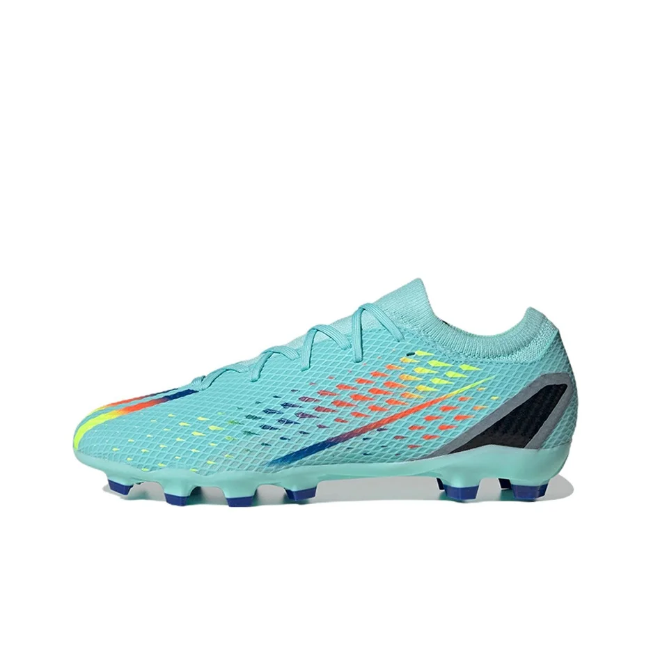 Adidas X Speedportal.3 MG Multi Ground Artificial Turf Slip Resistant Abrasion Resistant Soccer Shoes Men's Blue Yellow GW8479