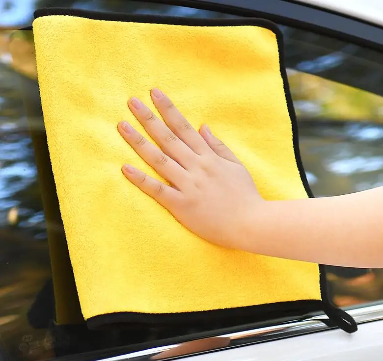 500GSM 30x30/60CM Car Wash Microfiber Towel Car Cleaning Dry Cloth Hemming Car Care Soft Car Wash Towel