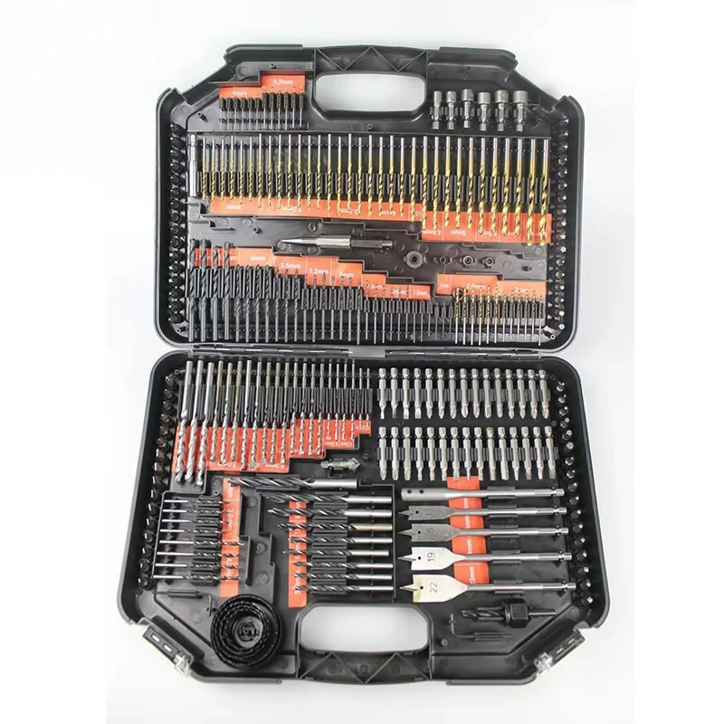 Wood metal concrete power tool set Multifunctional 246 drill bit set Electric drill hand tool box