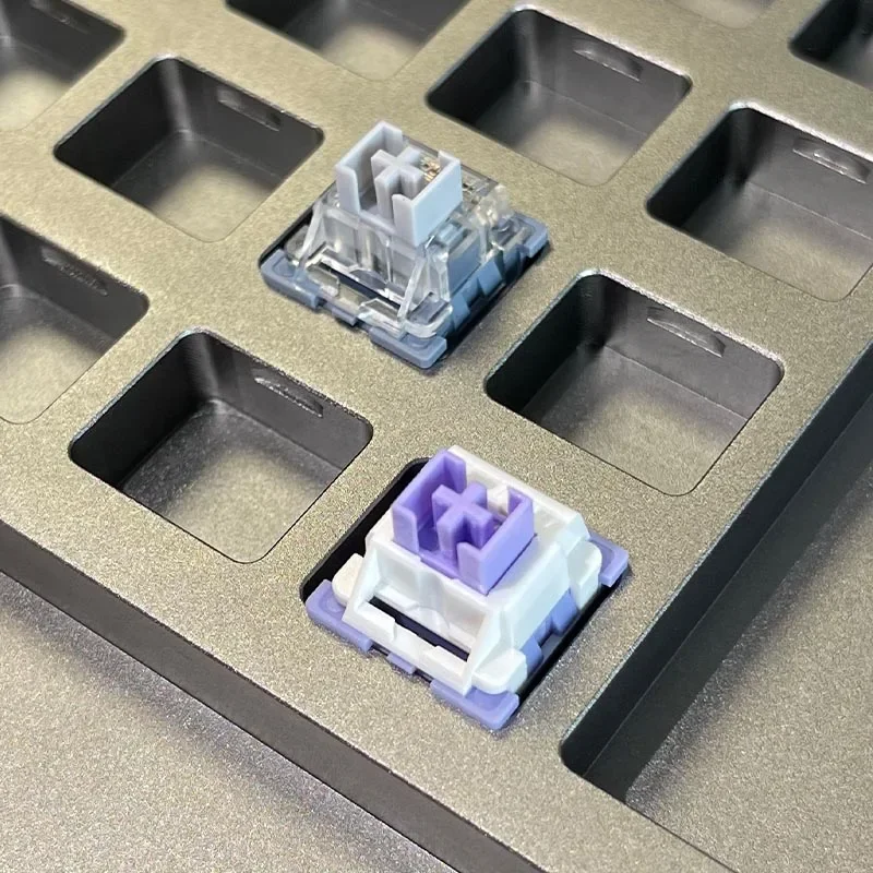 OUTEMU Sea Whale Purple Rose Switch Linear 5 Pins 50g 55g Mechanical Keyboard Factory Fine Lubrication for AULA F75 AJAZZ AK820