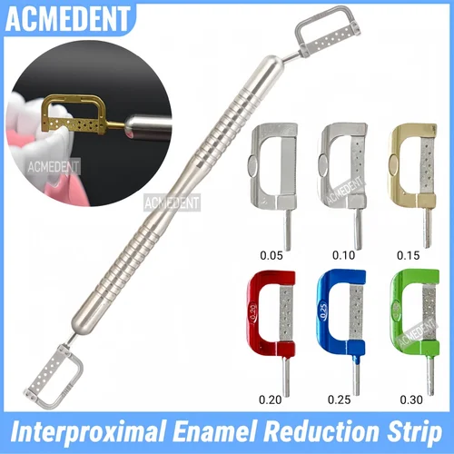 Sistema IPR de ortodoncia Dental, reducción de esmalte interproximal, sierra de tira automática, acabado de pulido, mango de rebanada de contorno