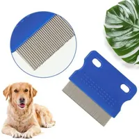 Stainless Steel Pet Comb Pet Remover Dog Grooming Comb Gently Removes Mucus and Crust Small Lice Flea Combs Cats Supplies