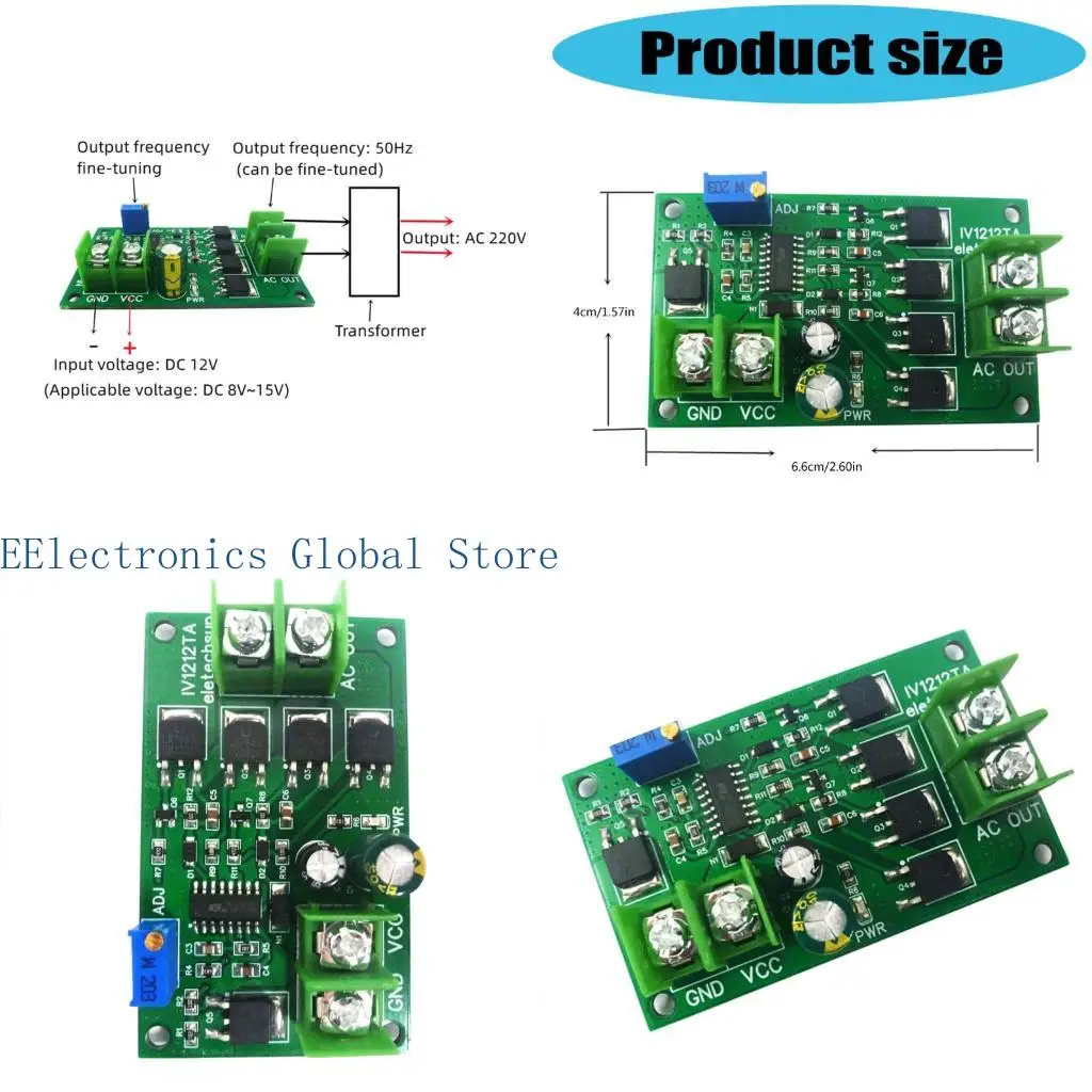 

462B Multiple Purpose 12V Regulator Driver Circuit Board Dense Size 100W Capacity