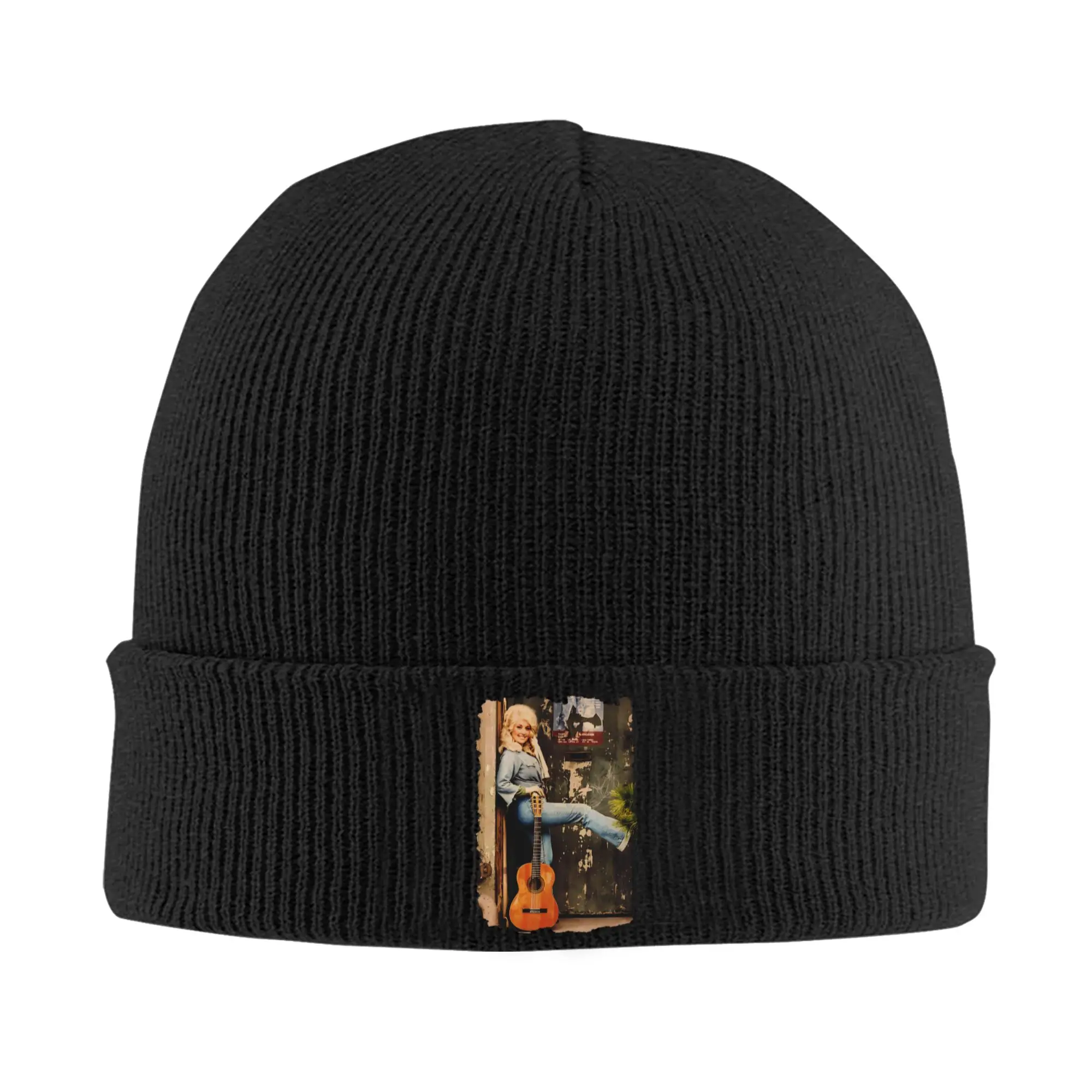 Singer D-Dolly Parton Knitted Caps for Women Men Beanies Autumn Winter Hat  Crochet Caps