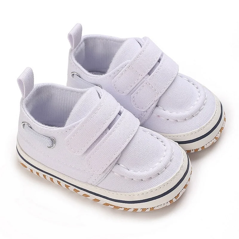 Solid Color New Baby Boy Girl Small Gentleman Baptism Shoes Toddler Soft Sole Anti-slip First Walkers Infant Newborn Crib Shoes