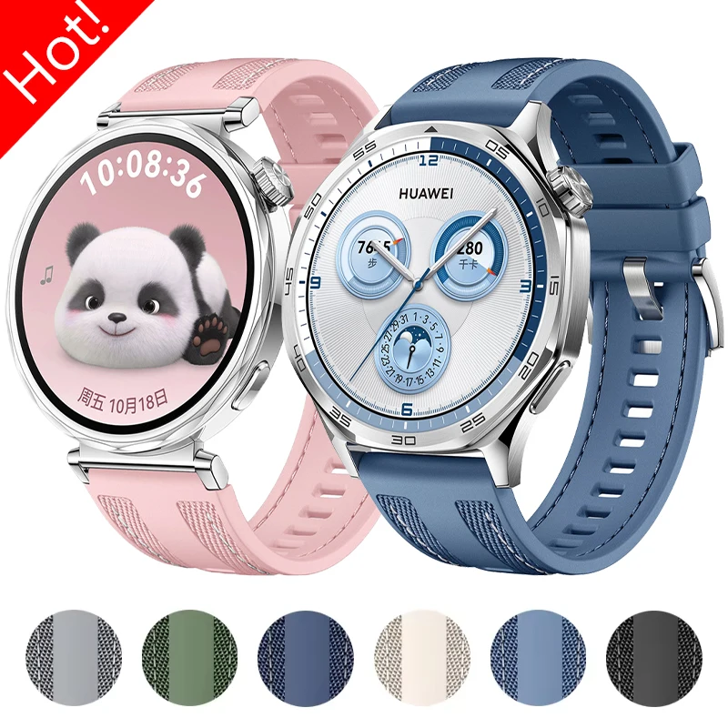22mm Nylon Strap for HUAWEI WATCH GT5 4 3 2 46mm GT 4/5 Pro 46mm Men Silicone Band for GT4/5 42mm 18mm Women Wristband Bracelet
