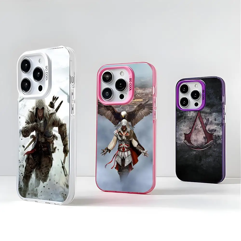 Game A-Assassins C-Creed Phone Case 2024 IMD Case For IPhone 16 15 Pro XR XS 7 8 Plus SE2024 Shockproof Color Phone Funda Cover