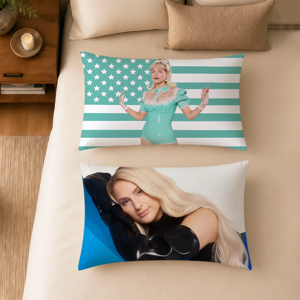 Fotografia 5: Capa de Almofada Macia Retangular para Sofá, Decoração de Quarto Meghan, Dormitório, Cabeceira, Presente para Casa