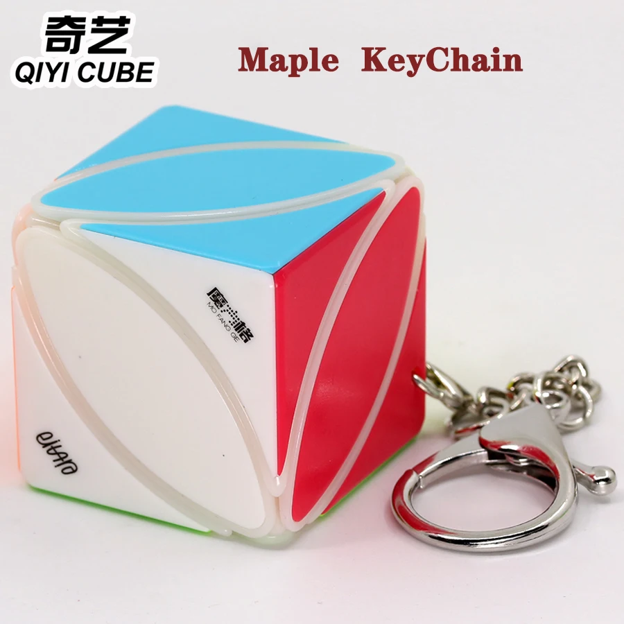 QiYi-Mini Gear Cube Keychain حلقة مفاتيح مكعب ، هرم سينجسو ، ألعاب ألغاز ، إكسسوارات ألعاب للحقيبة المدرسية ، هدية ، 3 × 3 × 3 × 3 ، 35