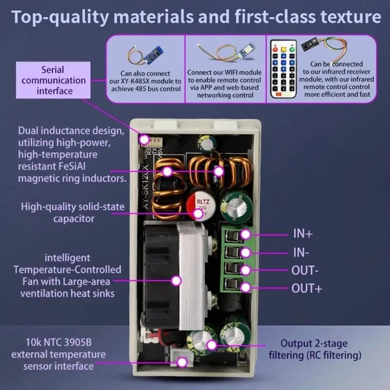 

Solar Power Charging Module Stable Output Adjustable Regulator