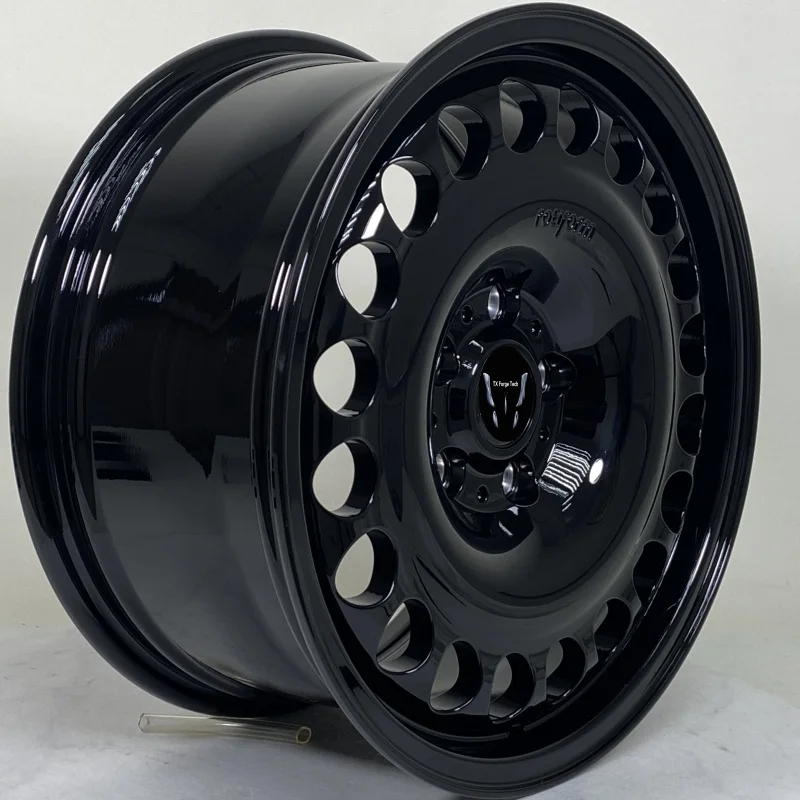 Source Factory New High Quality Forged Aluminium Alloy Wheels Hubs Rims Matte Black One Piece Customizable ET40mm