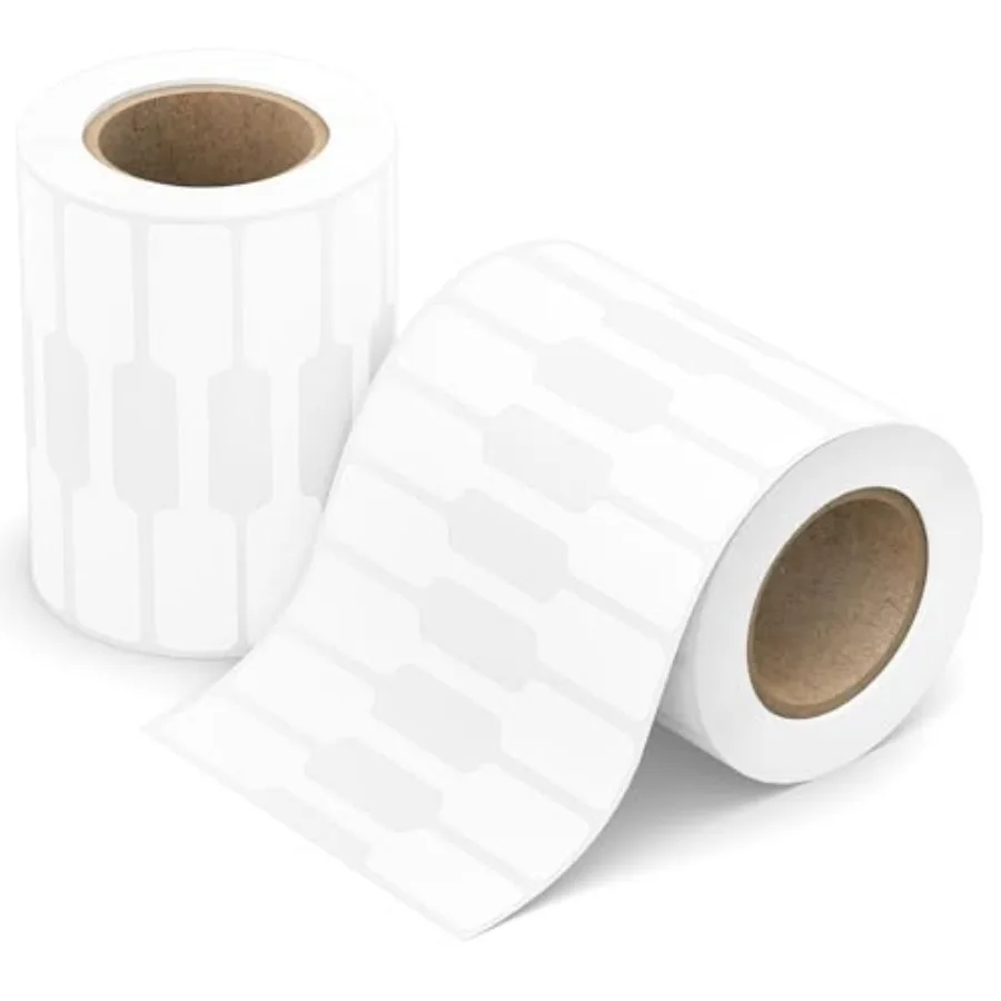 

1000 Pcs Jewelry Price Tags Stickers, Rings Tags Glossy Self Adhesive White Blank Price Stickers for Jewelry, Bracelet, Necklac