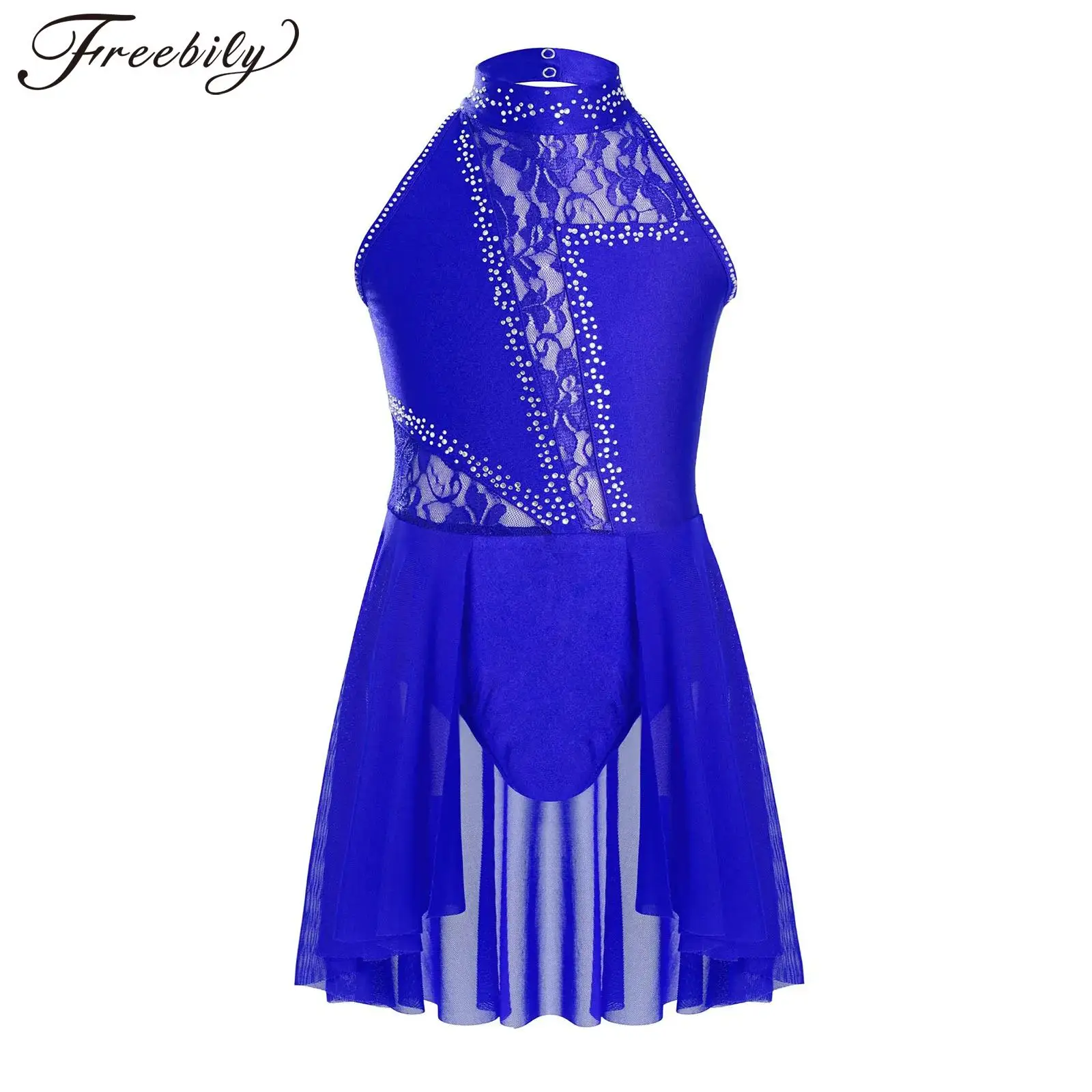 

Kids Girls Floral Lace Ballet Leotard Dress Modern Lyrical Dance Dresses Children Gymnastics Bodysuits Figure Skating Jumpsuit