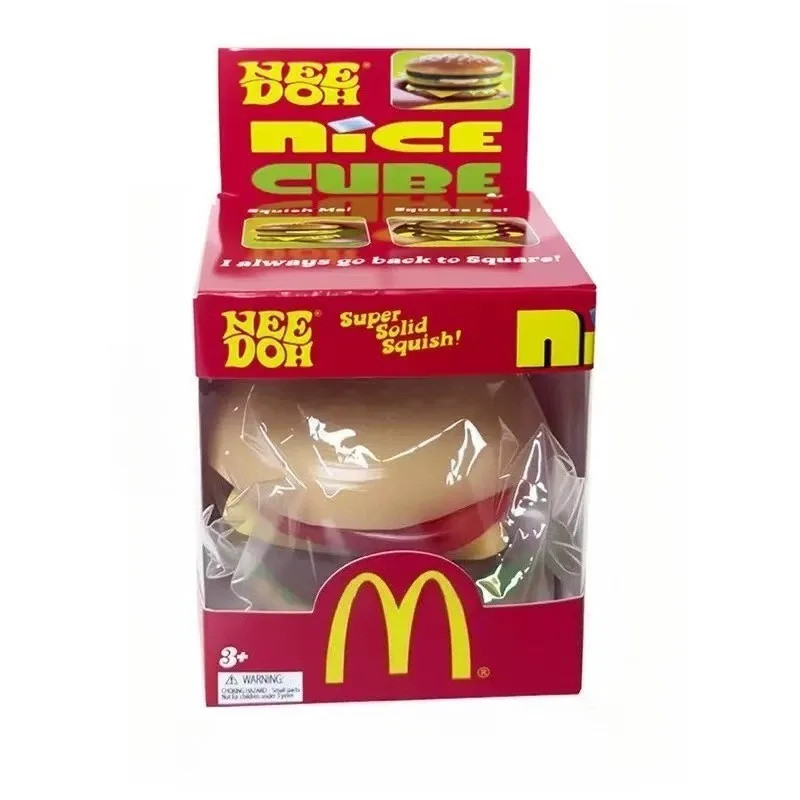 Needoh Sensory Toys Stress-relief Burger Squeeze Vent Slow Kawaii Anxiety Tools Focus Aids Office Reduction Educational Toys