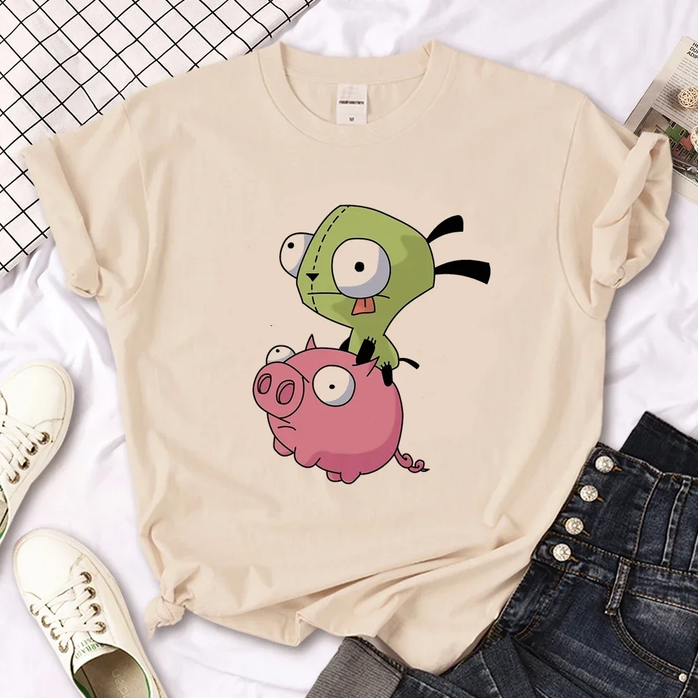 Invader Zim Tee Women Graphic T-shirts Girl 2000s Clothing Women Clothing  T Shirt Women