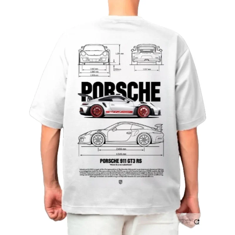 

2025 Мужская повседневная футболка в полоску с принтом BMW, модная уличная мужская летняя одежда с короткими рукавами, свободный топ большого размера 6XL