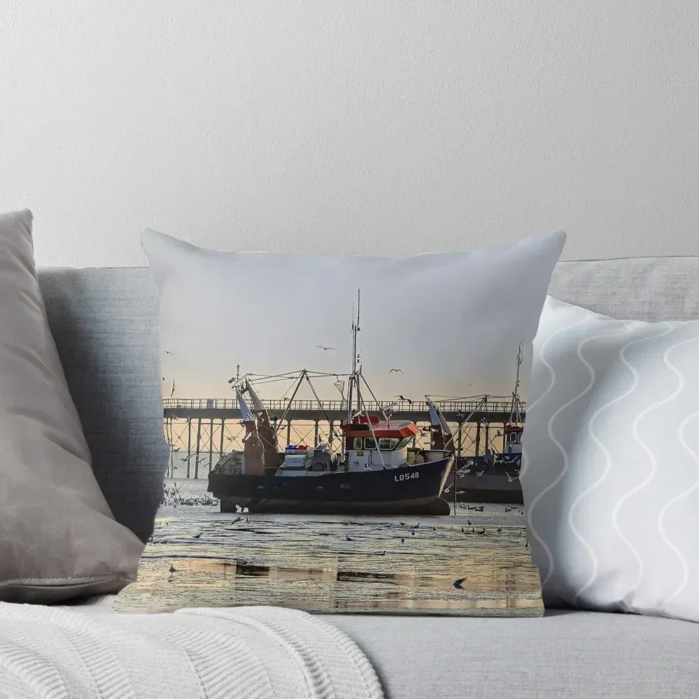 

Ships at Rest Throw Pillow Couch Pillows Sofa Cushion Cover pillow