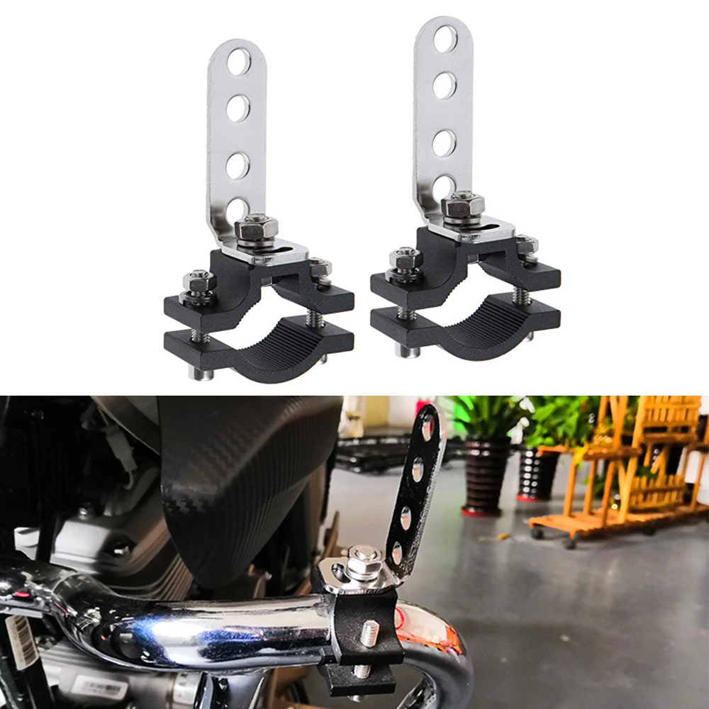 Universal Moto Auto Led Lights Mounting Brackets Worklight Spot Fog Head Lamp Bull Bar Tube Clamp Holder 0.7-1.2''