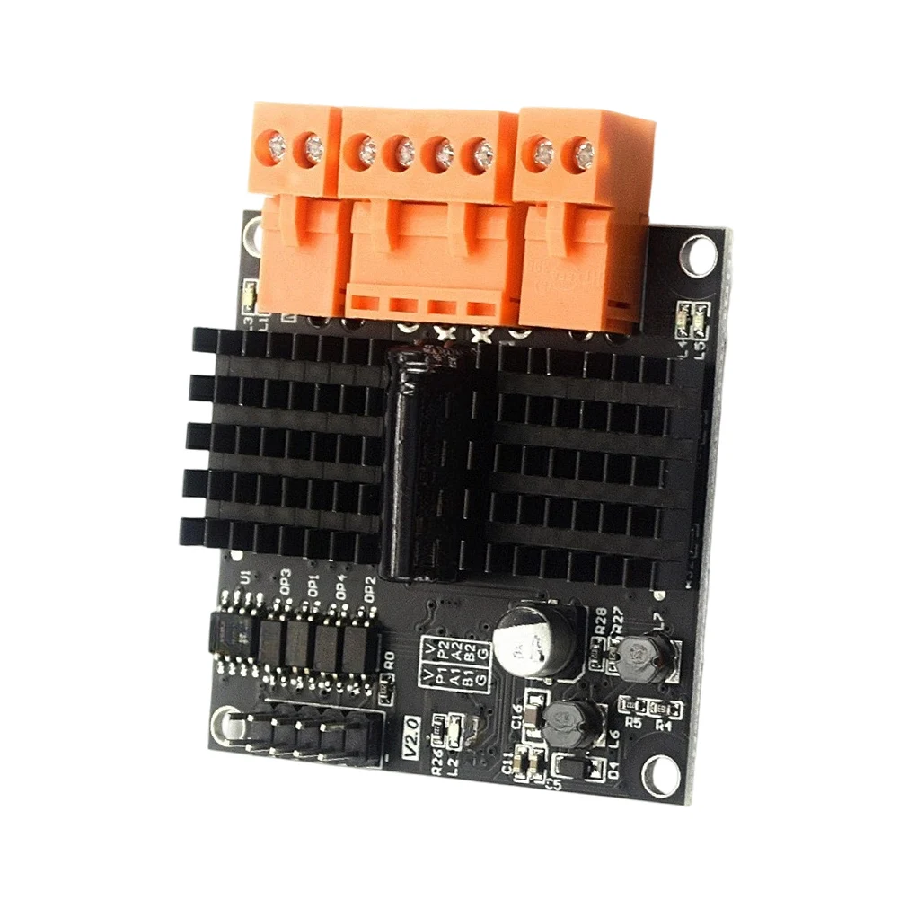 Channel H-Bridge DC Motor Driver Board 12A 6.5-28V For Pwm For Robotics Automation DIY Mechatronics PCB Module Black