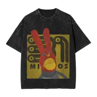 Camisas lavadas Harajuku 31 Minutos Juan Carlos Bodoque y traje de amigos camisetas novedosas ropa de calle de gran tamaño