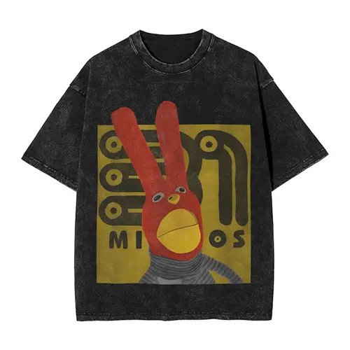 Camisas lavadas Harajuku 31 Minutos Juan Carlos Bodoque y traje de amigos camisetas novedosas ropa de calle de gran tamaño