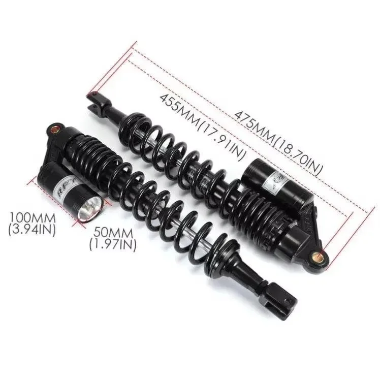 RFY 8mm Spring 450MM 460MM Motorcycle Shock Absorbers For HondaCR250 Yamaha Suzuki Kawasaki Quad For ATV