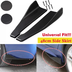 Universal Rear Bumper Spoiler Aprons Spats Splitter Protector 48cm Sedan Side Skirts For ALL Cars Anti-scratch Guards