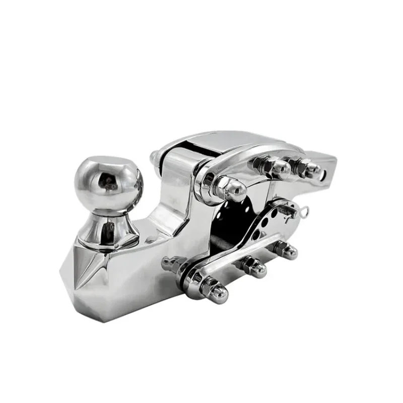 Stainless steel 304 double hole square port adjustable, trailer arm anti-collision trailer hook