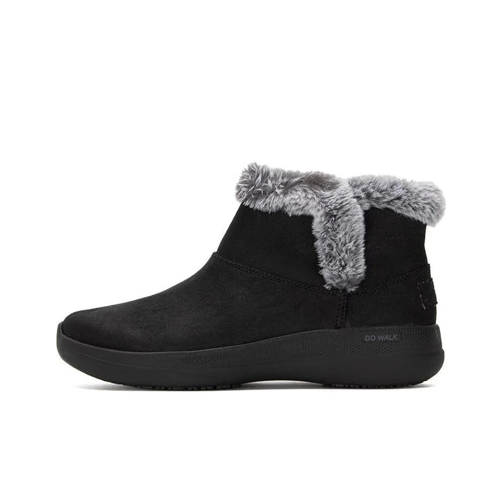 Skechers Go Walk Massage Fit Snow Boots Women's Black 144660-BBK