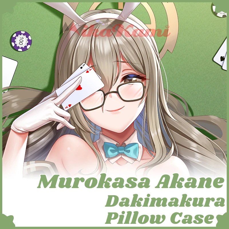 Murokasa Akane Dakimakura Blue Archive Sexy Pillow Case Hugging Cushion Cover Full Body Pillowcase Home Bedding Decor Otaku