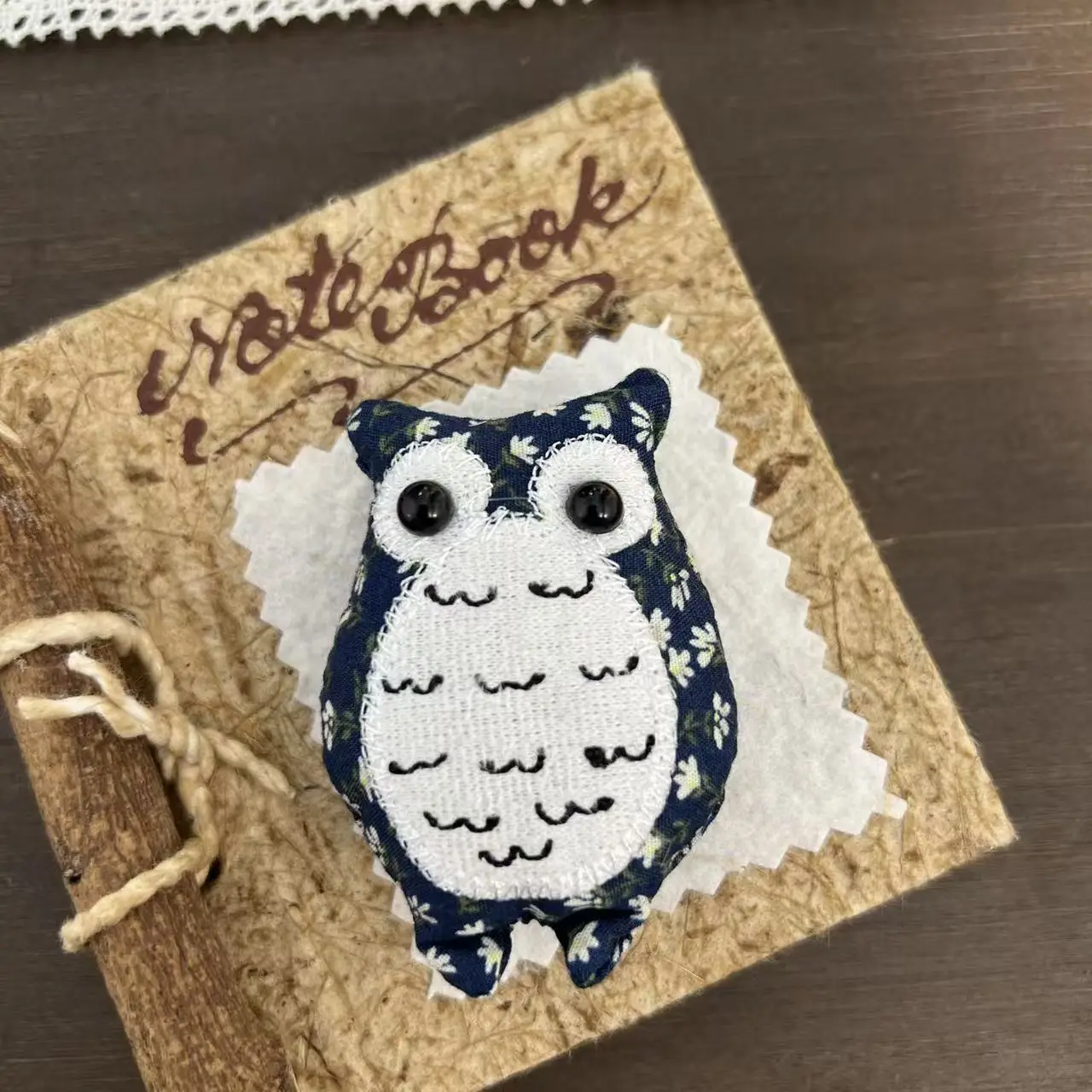 

DIY Fabric Brooch Cute Cartoon Owl Fruit Animal Plush Charm for Bag Coat Backpack Upgraded Sewing Embellishment
