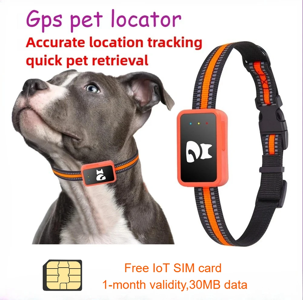 

4G GPS Tracker for Dogs and Cats Waterproof Pet Locator with Health Monitor and Step Counter