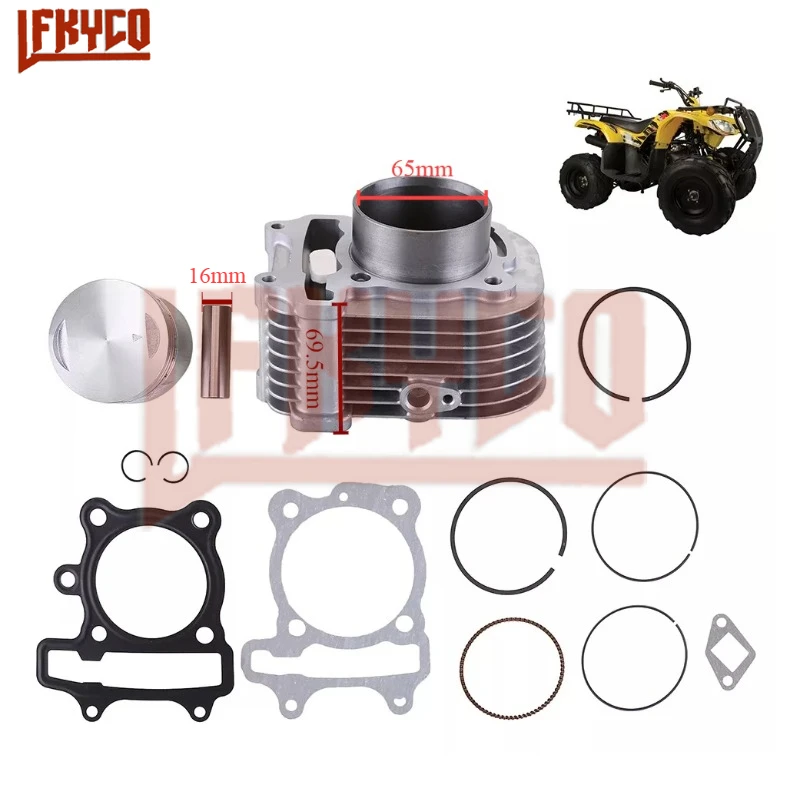 Motorcycle Accesory 65mm Engine Cylinder 250CC Kit Motor for Italika ATV200 GY6 230 JL250 ATV250 Dafra Cityclass 200 Motoblock