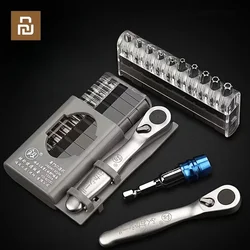 Youpin Mini Ratchet Wrench Screwdriver Bit Set Multifunctional Special Shaped Slotted Phillips Screwdriver Set Spanner Hand Tool