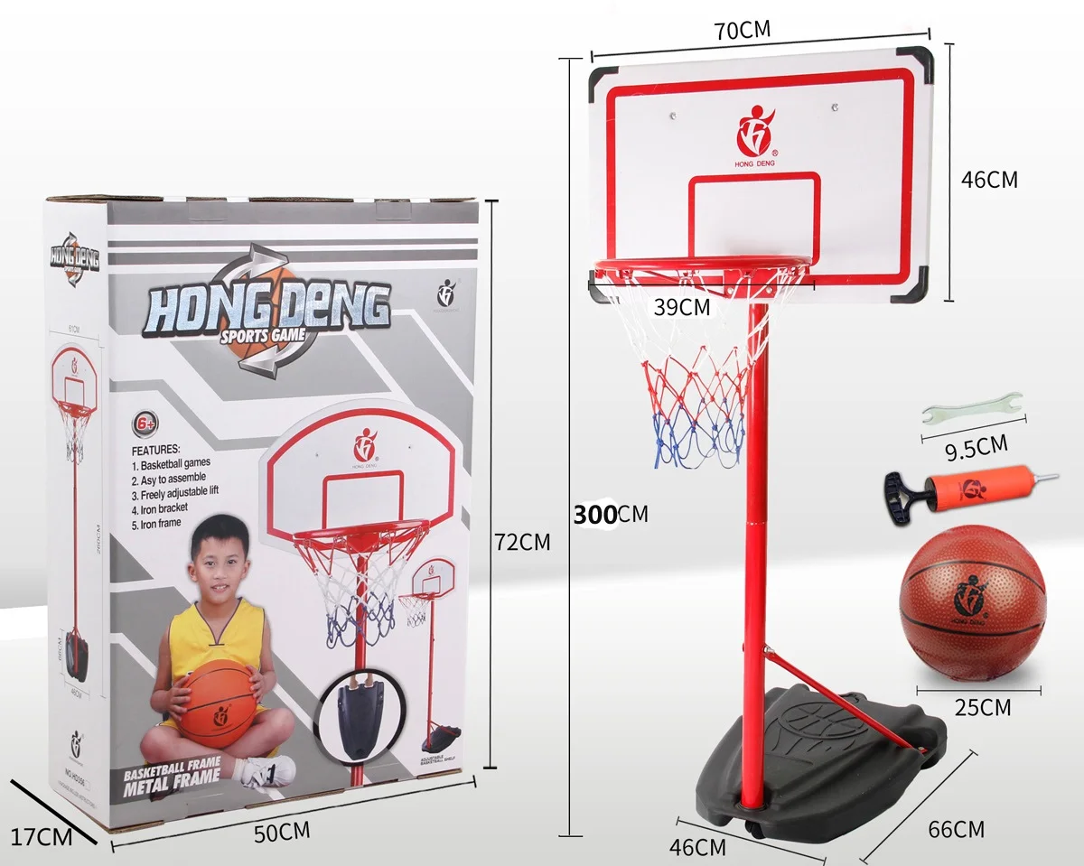 Подъемная баскетбольная подставка 2,4 м, детская баскетбольная железная подставка, можно поднимать и опустить, баскетбольный мяч для дома и улицы