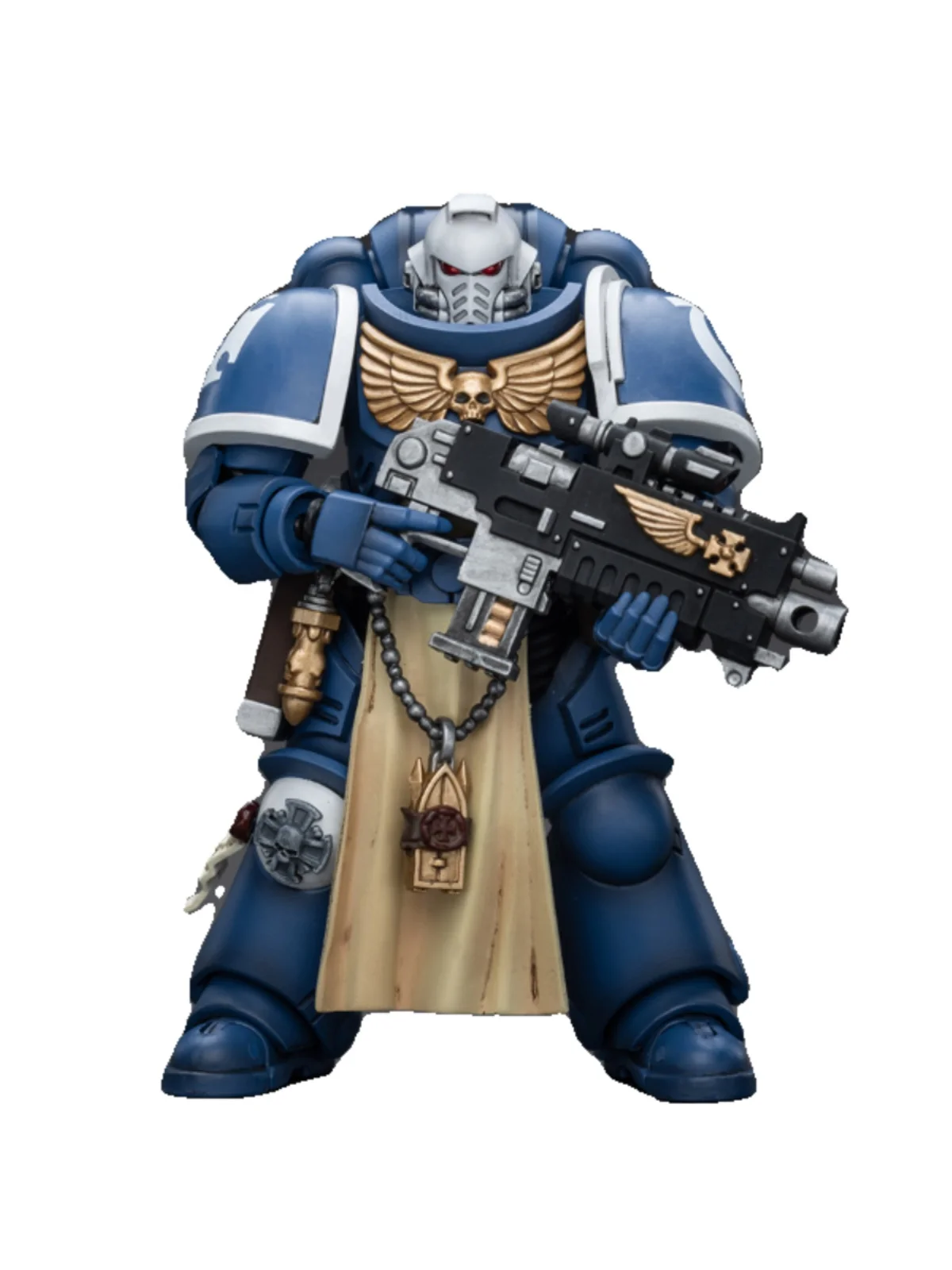 JOYTOY Warhammer 40K Ultramarines Sternguard sersan/dengan Combi-plasma 12.1cm Action Figure dengan sendi artikulasi