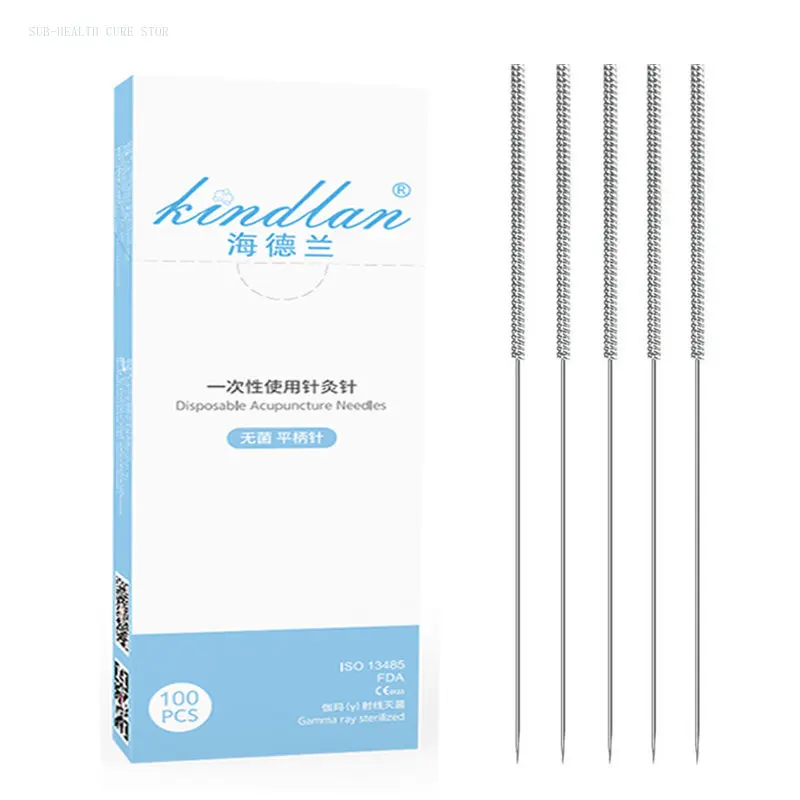 

100Pcs Acupuncture Needle with Tube Needle High Quality Gamma Ray Sterilze Needle Aseptic Single Use Body Massager