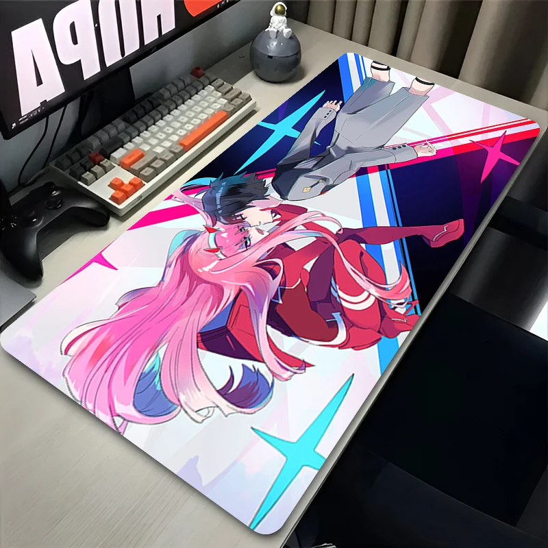 Mousepad Anime Darling in The FranXX Pc Decoration Table Pad XL Cute Office Gamer Keyboard Carpet Washable HD Mouse Pad
