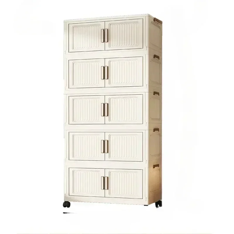 Premium Long - lasting Nordic Wardrobes Closet Home Storage Locker Floor Bedroom Furniture