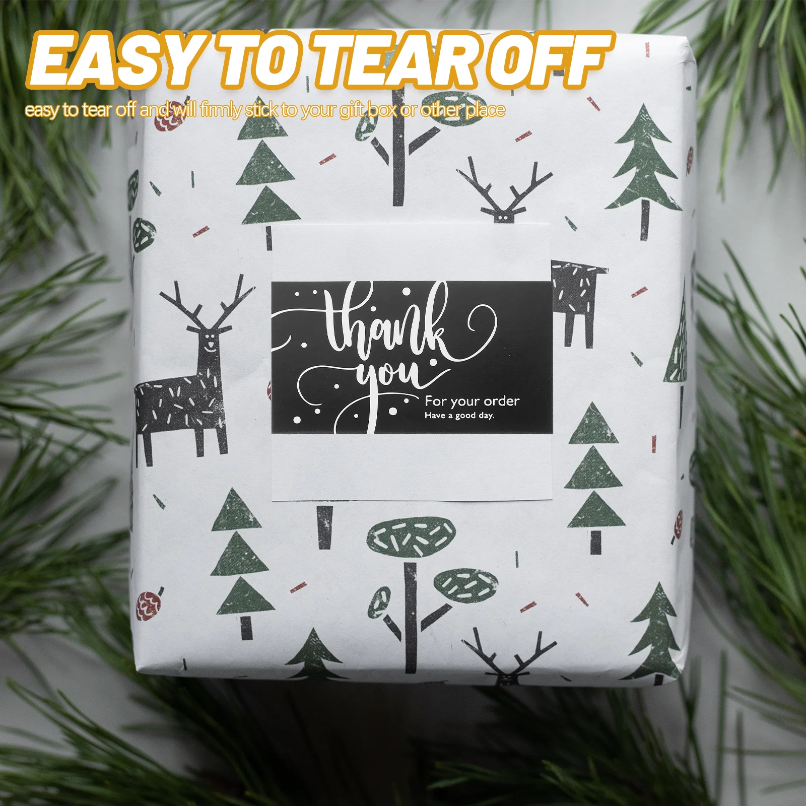 

100pcs Decorative Seal Business Label Multi-Function Gift For Packaging Envelope Sealing Baking Candy Bags Self Adhesive Thank