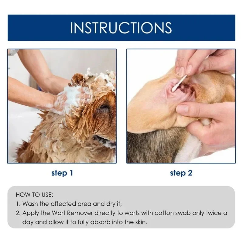 Pet Wart Remover for Dog Cleaning, Removing Granulation Warts, Removing Prickly Monkey Silk, Flat Warts, and Standing Clean