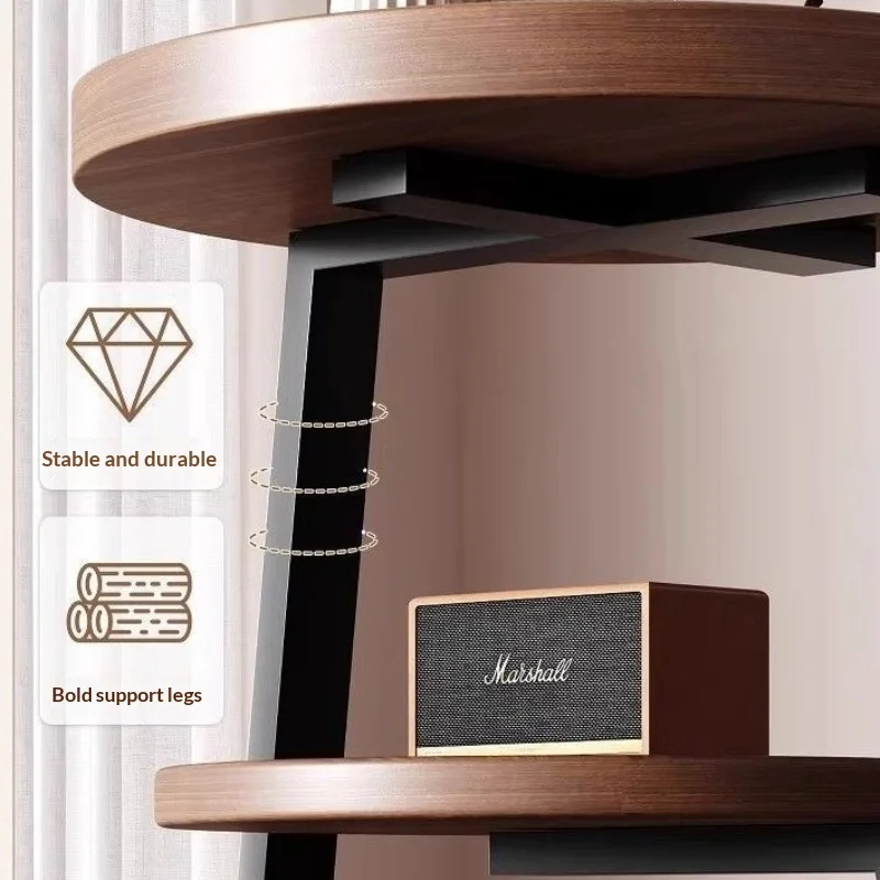 Coffee Table Vintage Multi Tier Small Round Side Table Bedside Nightstand Creative Designer Living Room Coffee Table Bedroom