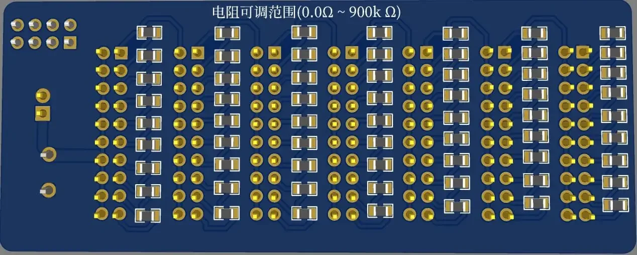 8 Eight Decade 0R - 9999999.9R Program Adjustable SMD Resistor Slide Resistor Board Step Accuracy 1R 1% 1/2 Watt Module 200V