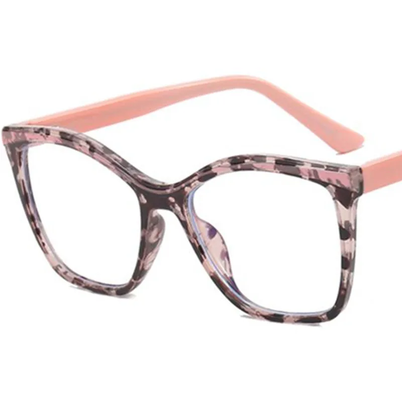 

Fashion Anti-Blue Light Glasses Square Eyeglasses Women Optical Eyewear Cat Eye Spectacles Oversize Frame Ornamental